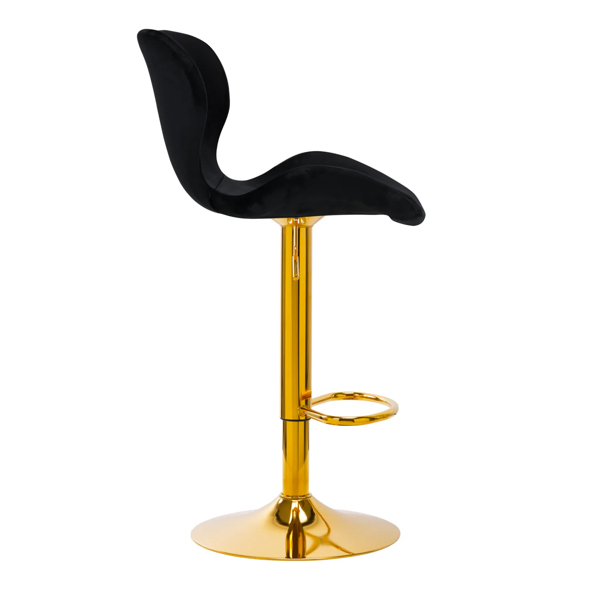 4Rico Bar Stool QS-B15 Velvet Black - Image 6