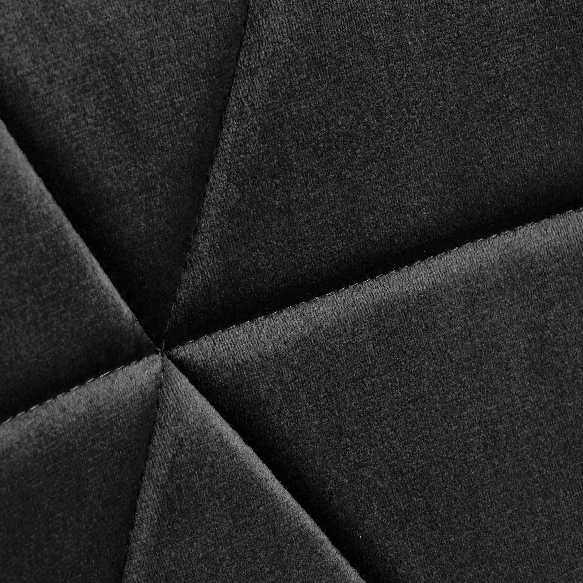 4Rico Cosmetic Chair QS-186 Black Velvet - Image 5