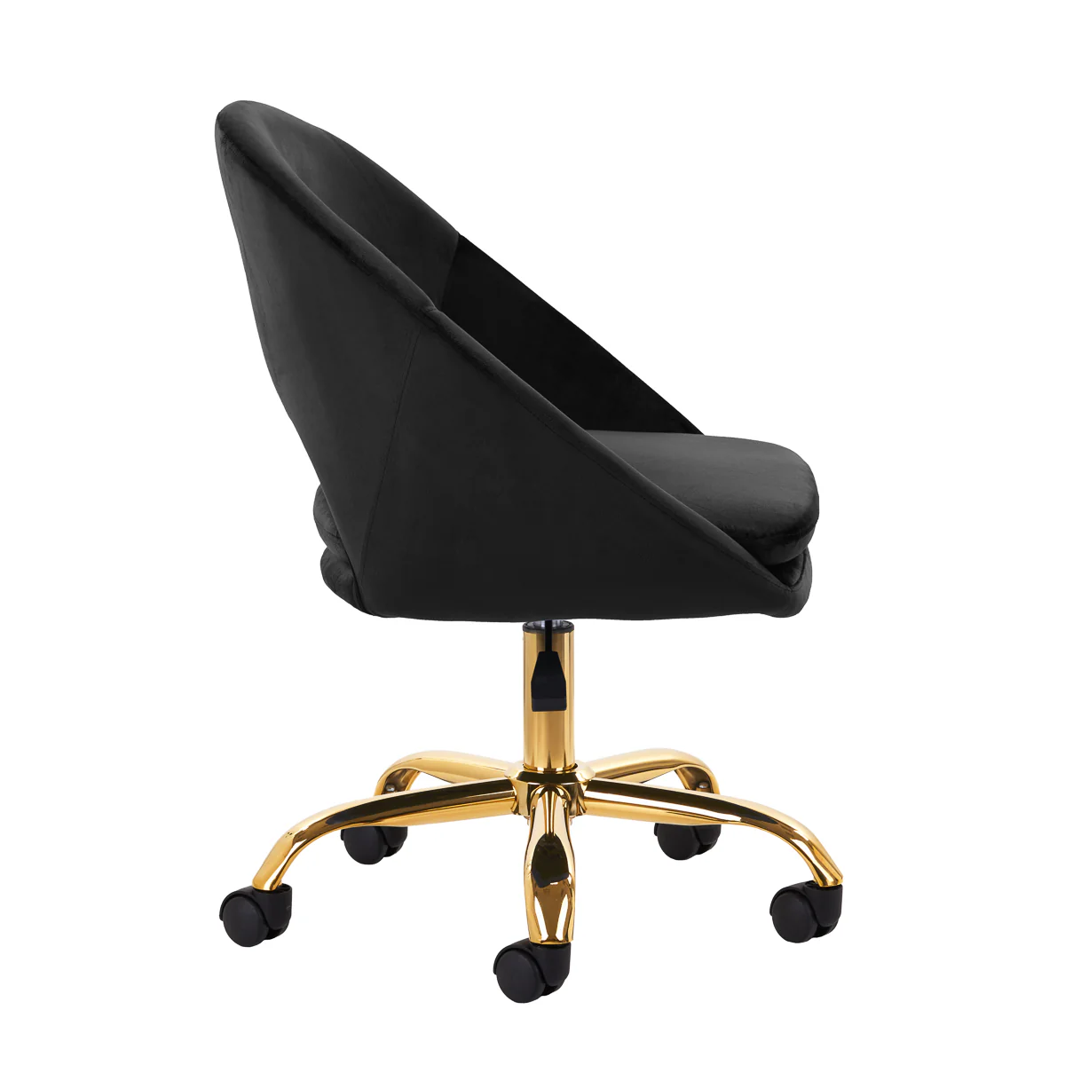 4Rico Swivel Chair QS-MF18G Black - Image 3