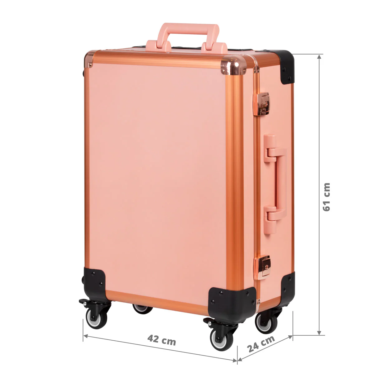 ActiveShop Case Portable Makeup Stand T-27 Rose Gold - Image 3
