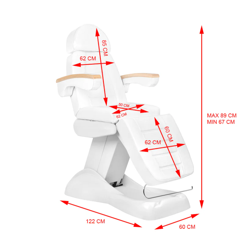 ActiveShop Cosmetic Electric & Heated Chair Luxury White - Image 10