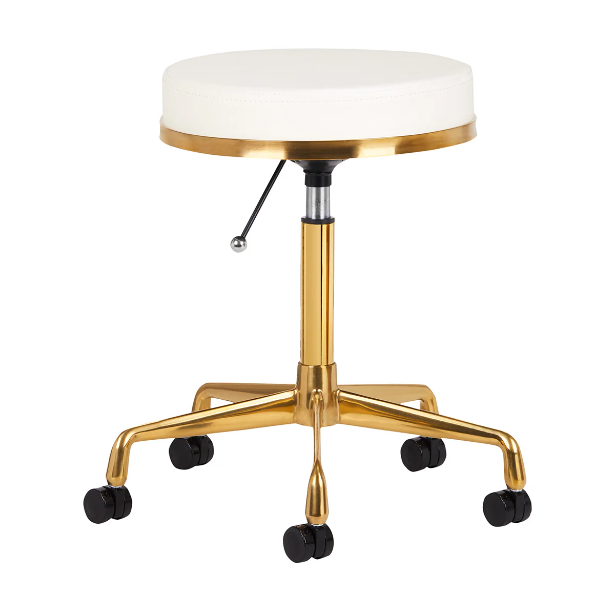 ActiveShop Cosmetic Stool H4 White & Gold