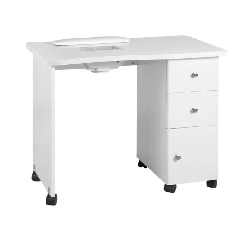 ActiveShop Wood Beauty Desk with 011B Built-In Dust Absorber
