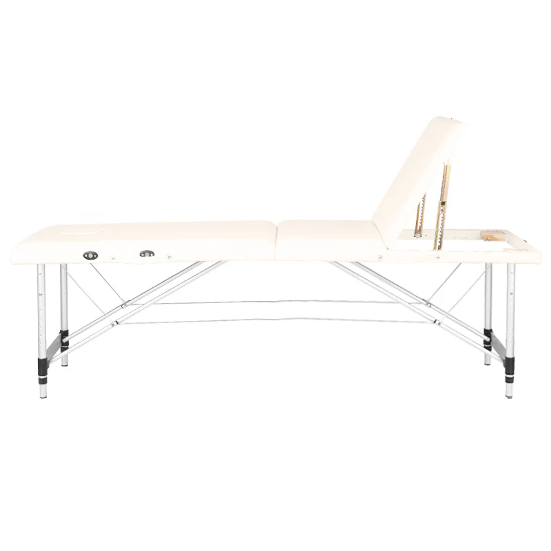 ActivFizjo Aluminum Folding Massage Table Comfort 3 Segments Cream & Silver - Image 6