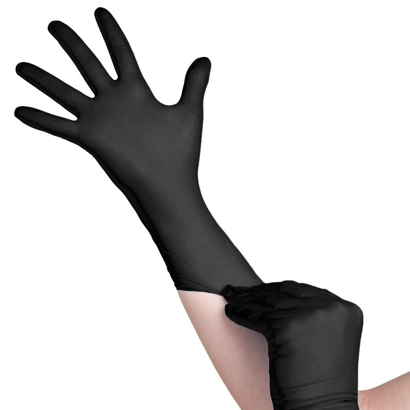 All4Med Disposable Diagnostic Nitrile Gloves Black - Image 3