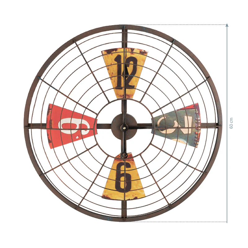 Barber Shop Decoration Clock Fan Theme - Image 3