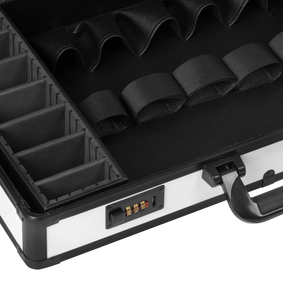 ACTIVESHOP BARBER WHITE AND BLACK HAIRDRESSING SUITCASE - Image 5