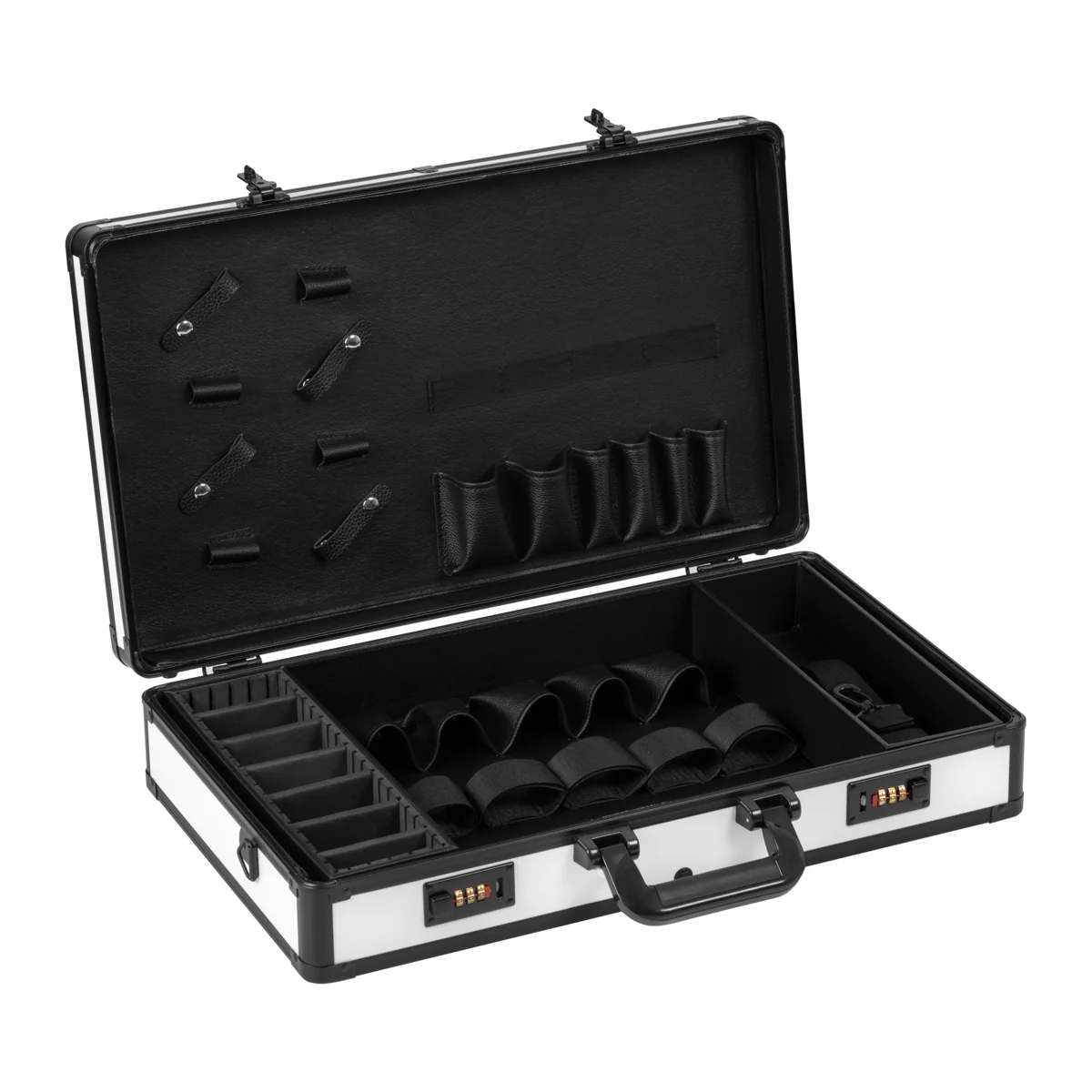 ACTIVESHOP BARBER WHITE AND BLACK HAIRDRESSING SUITCASE - Image 6