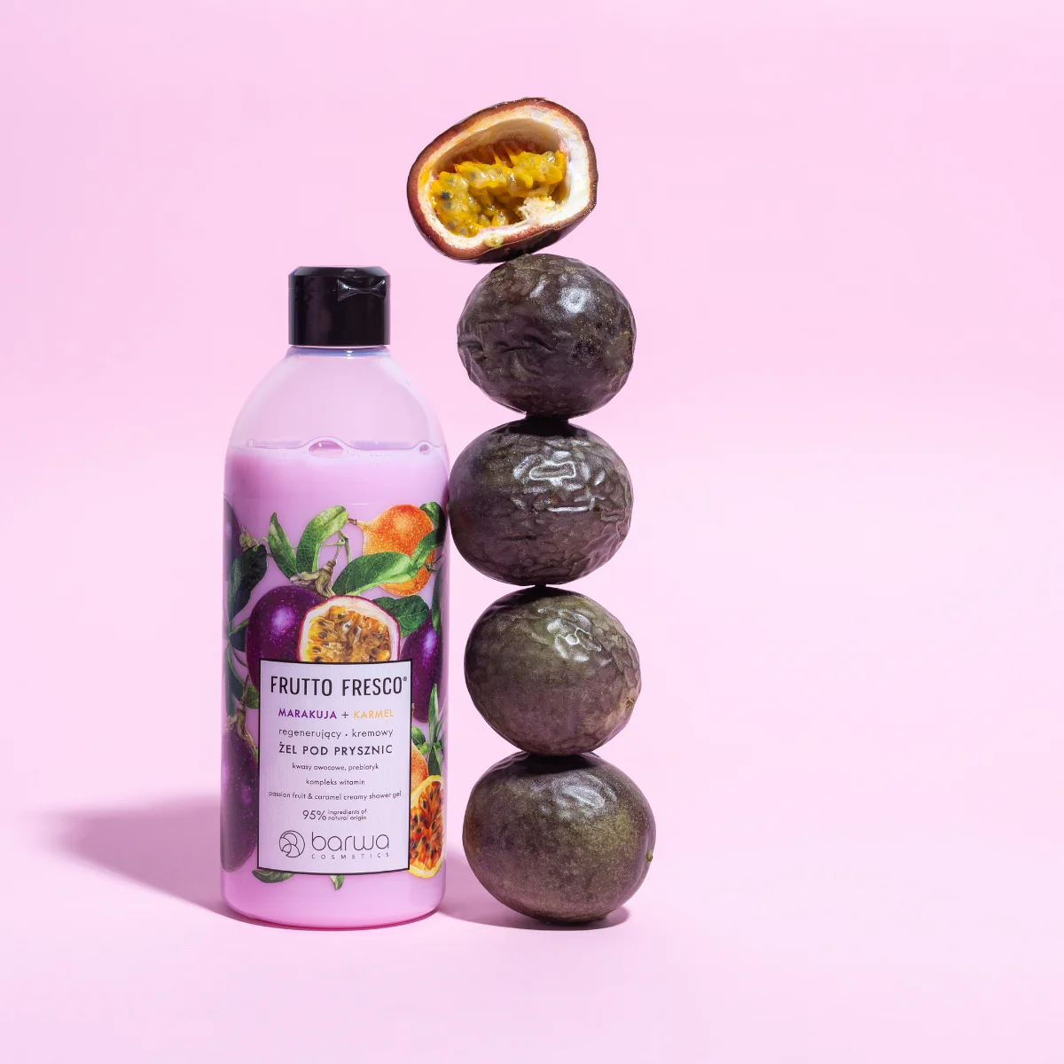Barwa Frutto Fresco Regenerating Shower Gel Passion Fruit & Caramel - Image 2