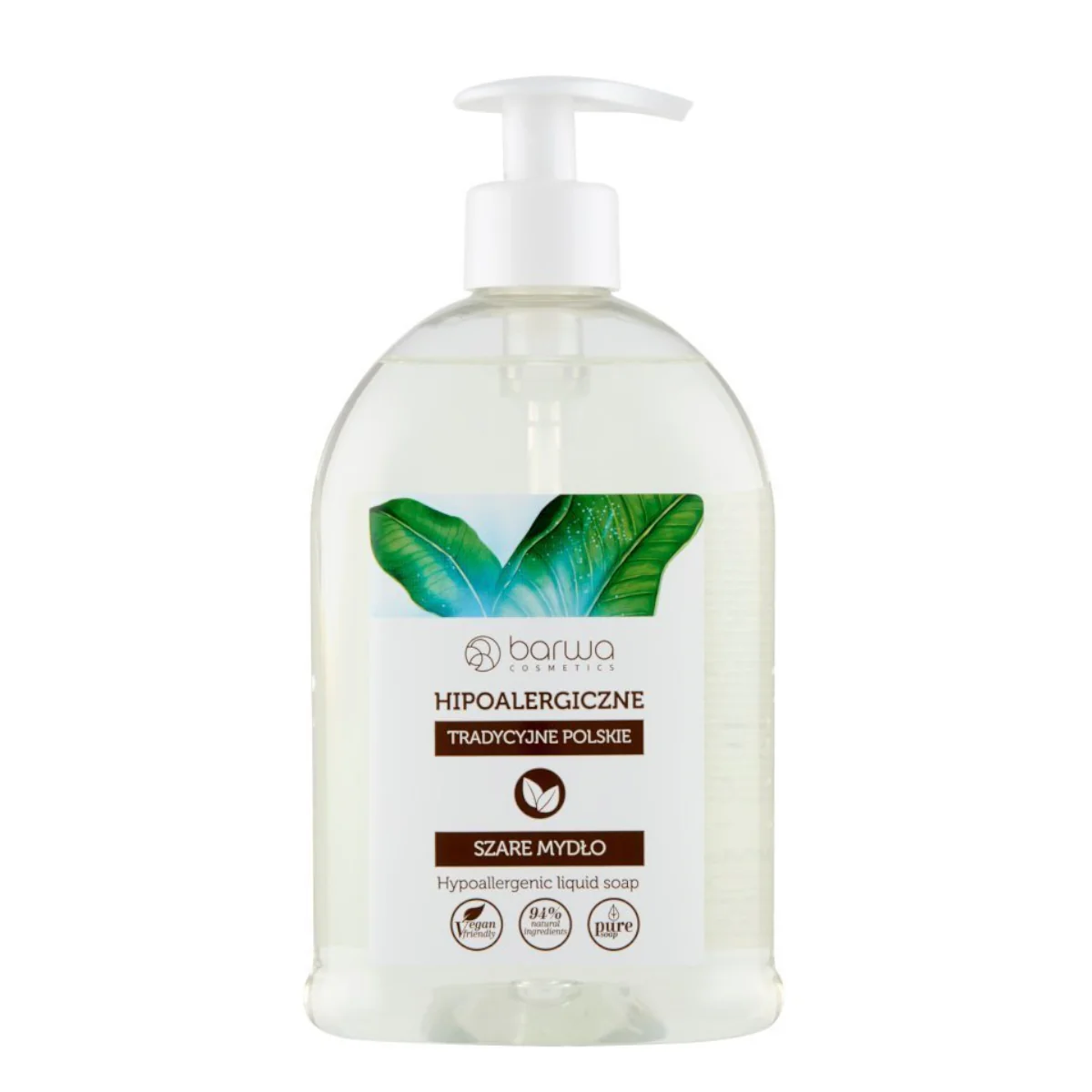 Barwa Vegan Gray Liquid Soap - Hypoallergenic & D-Panthenol