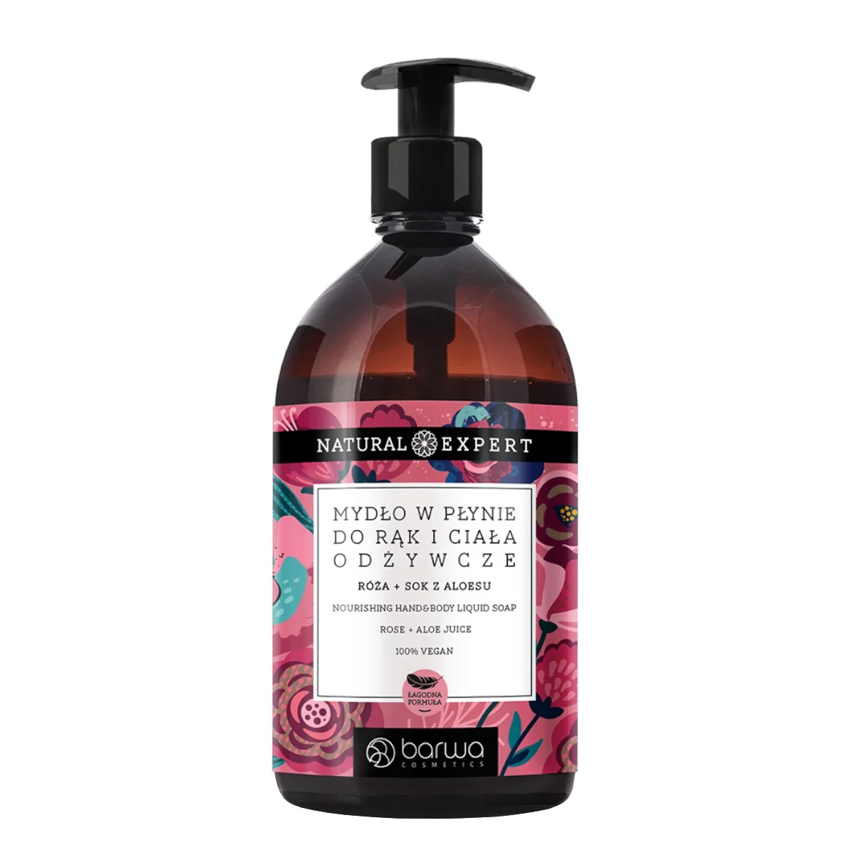 Barwa Natural Expert Nourishing Liquid Soap Rose & Aloe Vera