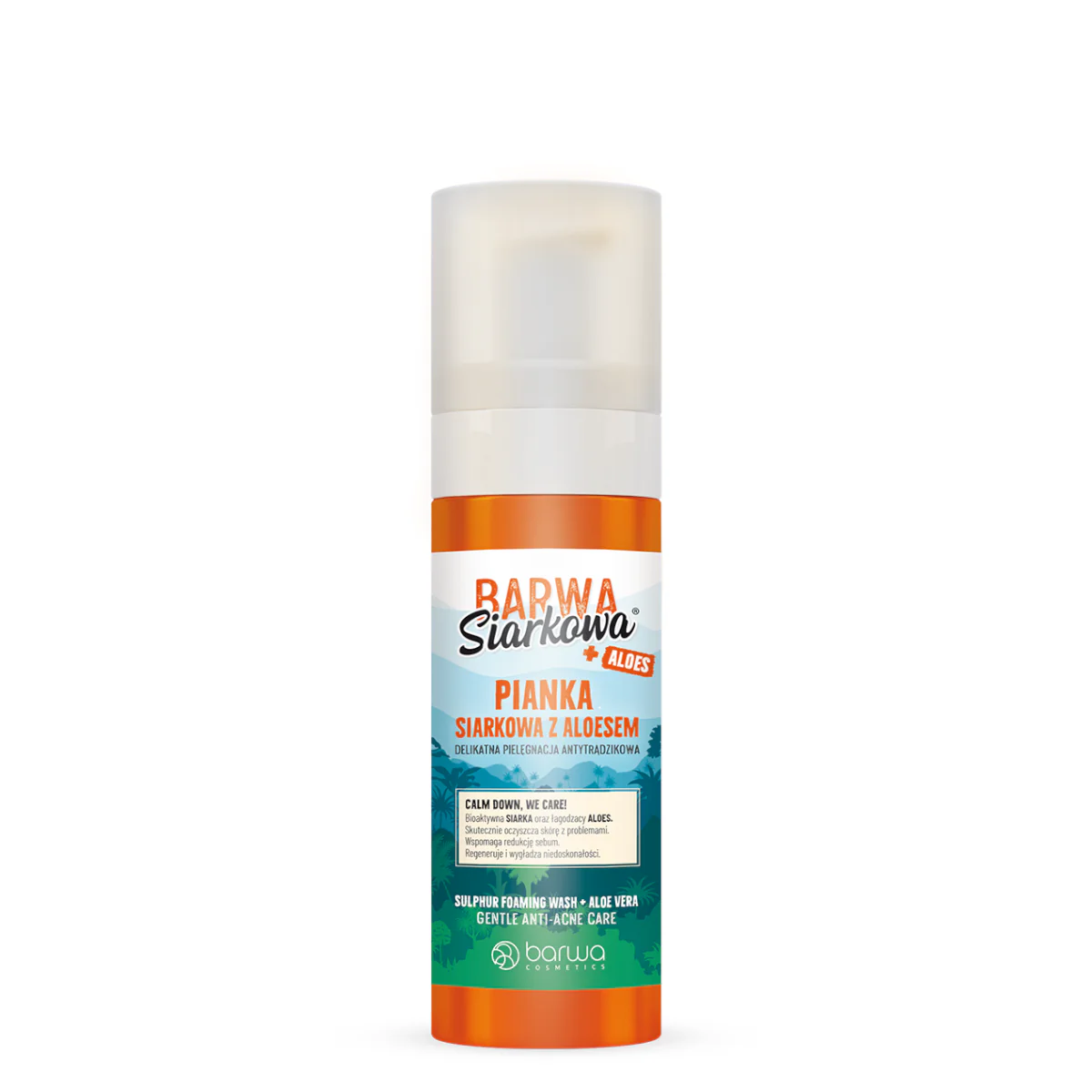 Barwa Sulfuric Anti-Acne Cleansing & Soothing Foam with Aloe