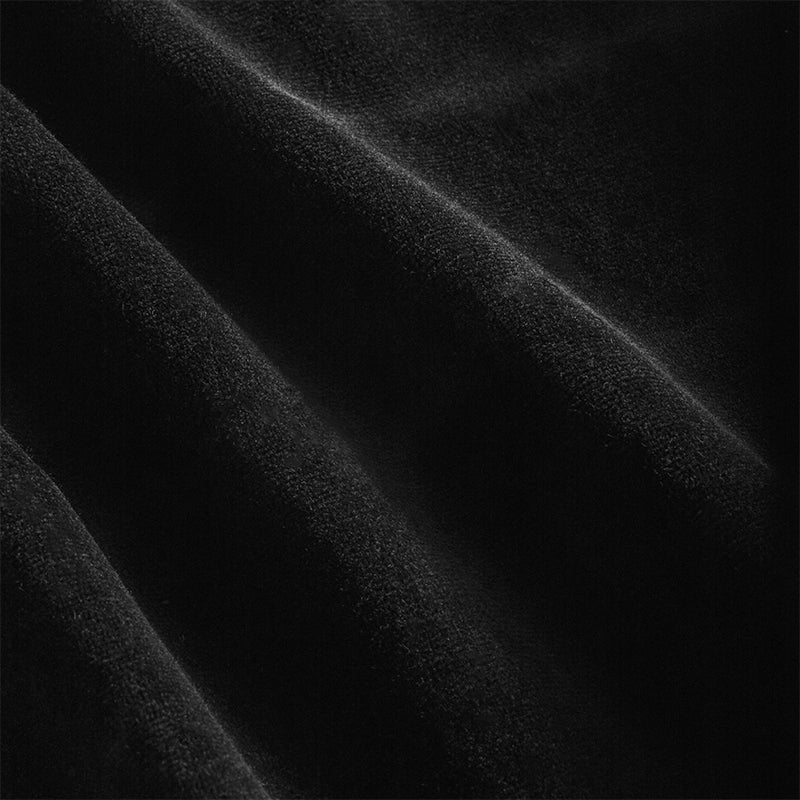 Beauty Chair / Bed Sheet Elastic Cover 70cm x 190cm Velour Black - Image 2