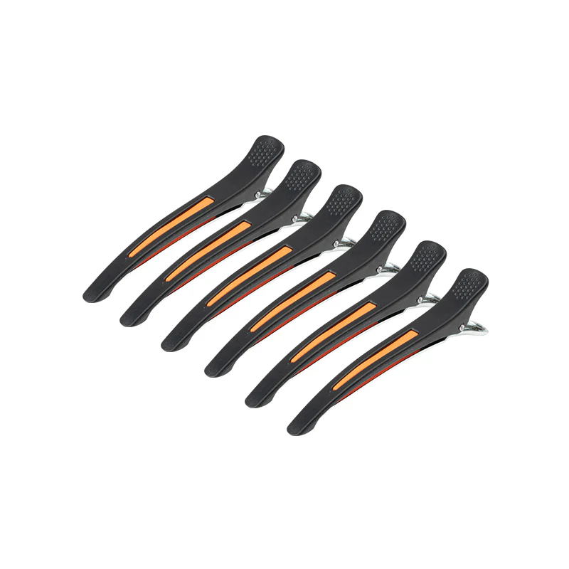 ACTIVESHOP Clamps hairdressing clips for hair e-13 6 pcs 11.5 cm mix neon - Image 5