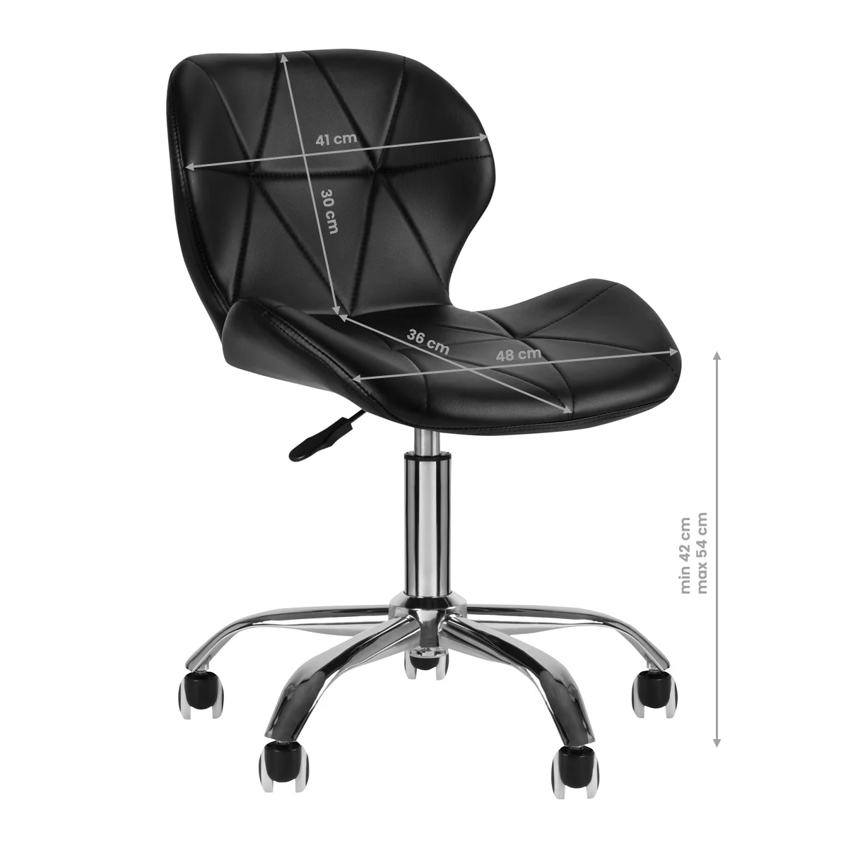 ActiveShop Cosmetic Stool QS-06 Black - Image 2