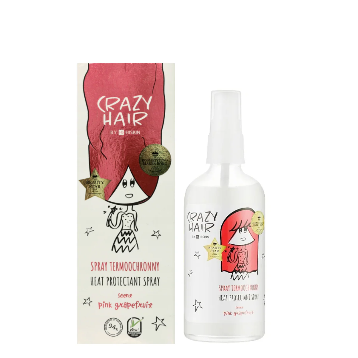 Crazy Hair Heat Protection Spray Pink Grapefruit - Image 3