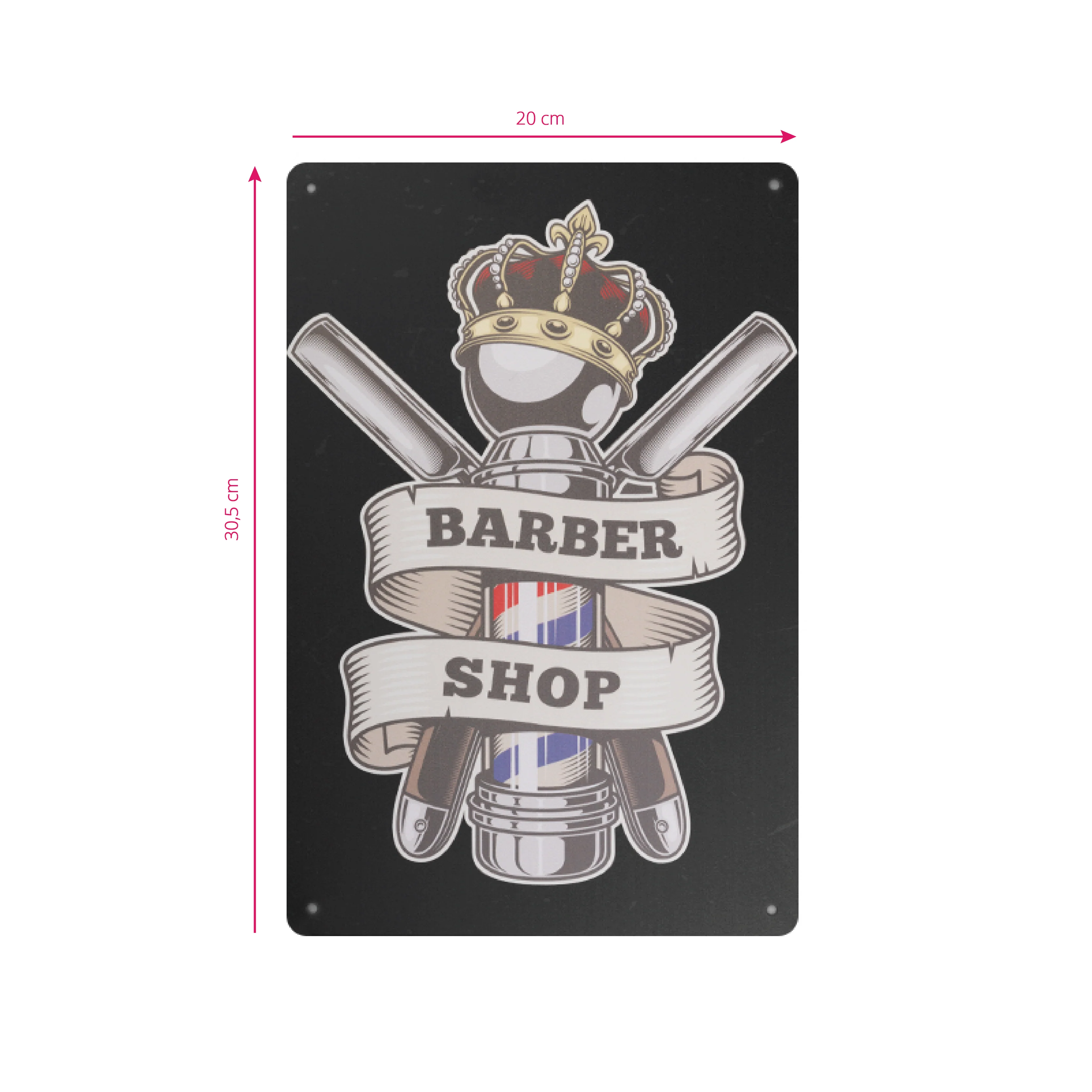 Decorative Plaque for Barber Shop B015 'Barber Shop' - Image 2