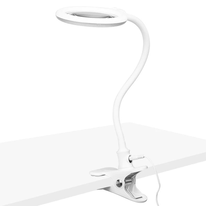 Elegante 2014-2r 30 led magnifier lamp smd 5d with a stand and a clip on the desk - Image 3