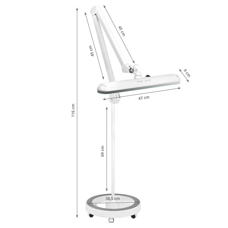 Elegante LED Workshop Lamp 801-TL with a Regulation White Light Intensity & Colour - Image 2