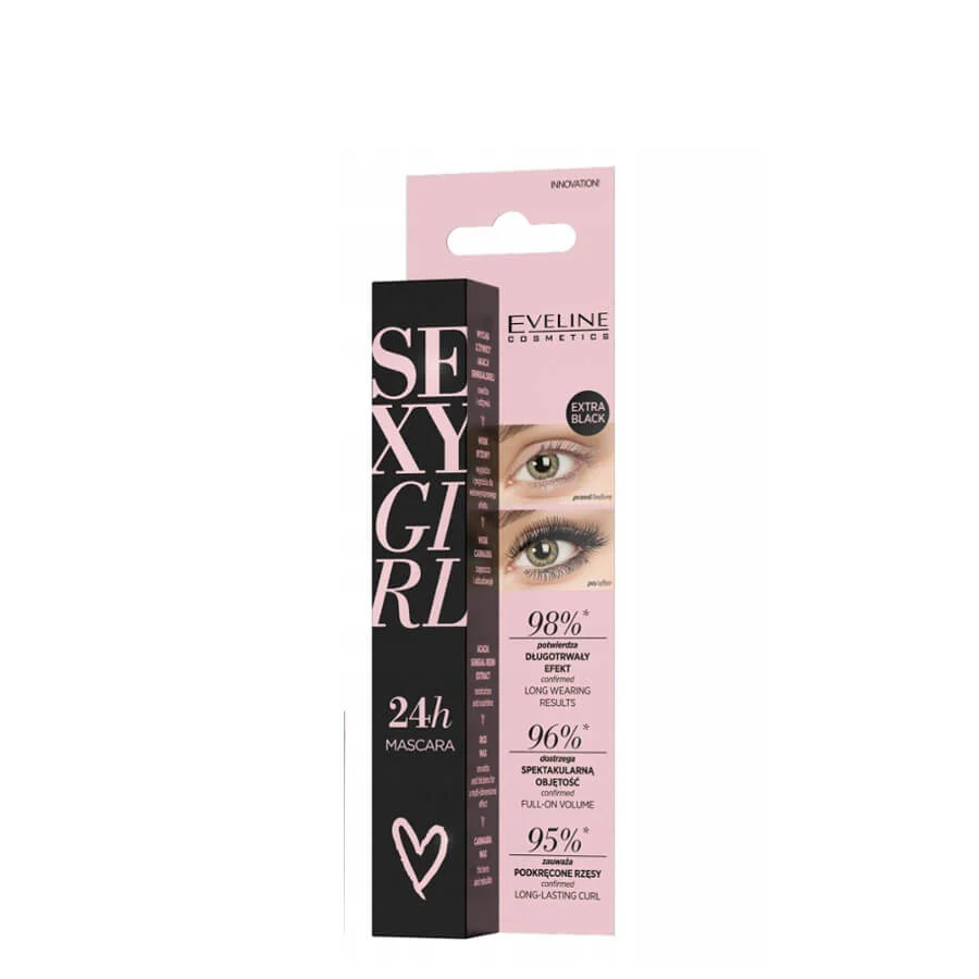 Eveline Sexy Girl Curl & Volume Black Mascara - Image 2