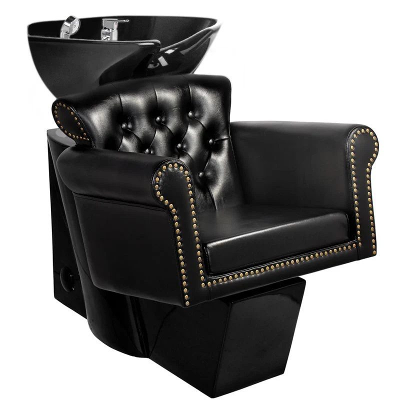Gabbiano Barber Backwash Unit Berlin Black with Black Bowl