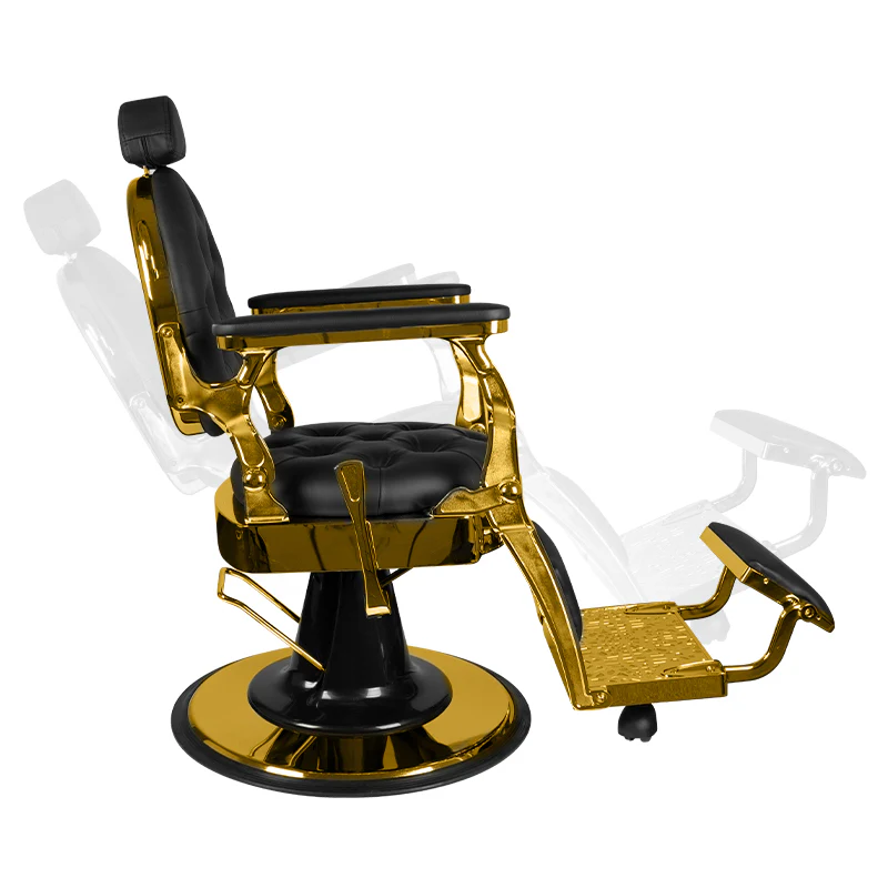 Gabbiano barber chair giulio gold black - Image 3