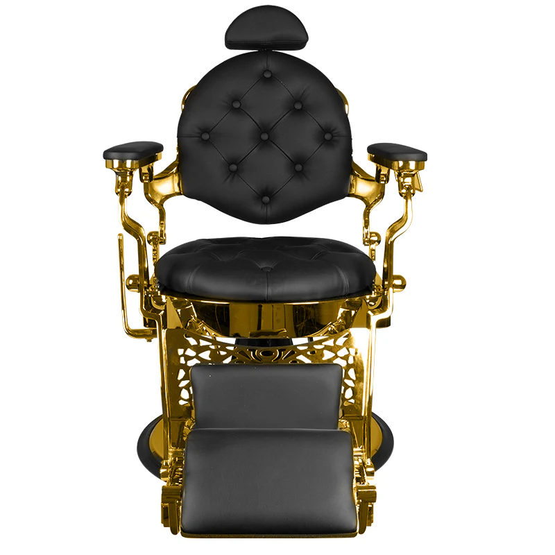 Gabbiano barber chair giulio gold black - Image 4
