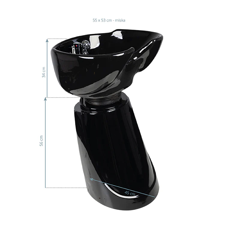 Gabbiano Hair Washing Station MT-A3 Black - Image 3