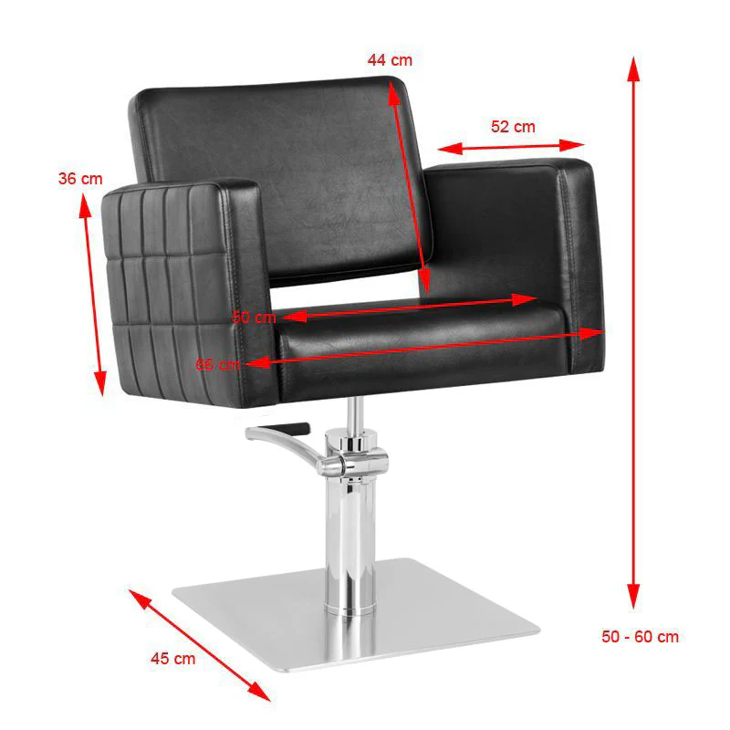 Gabbiano Hairdresser Chair Ankara Black - Image 2