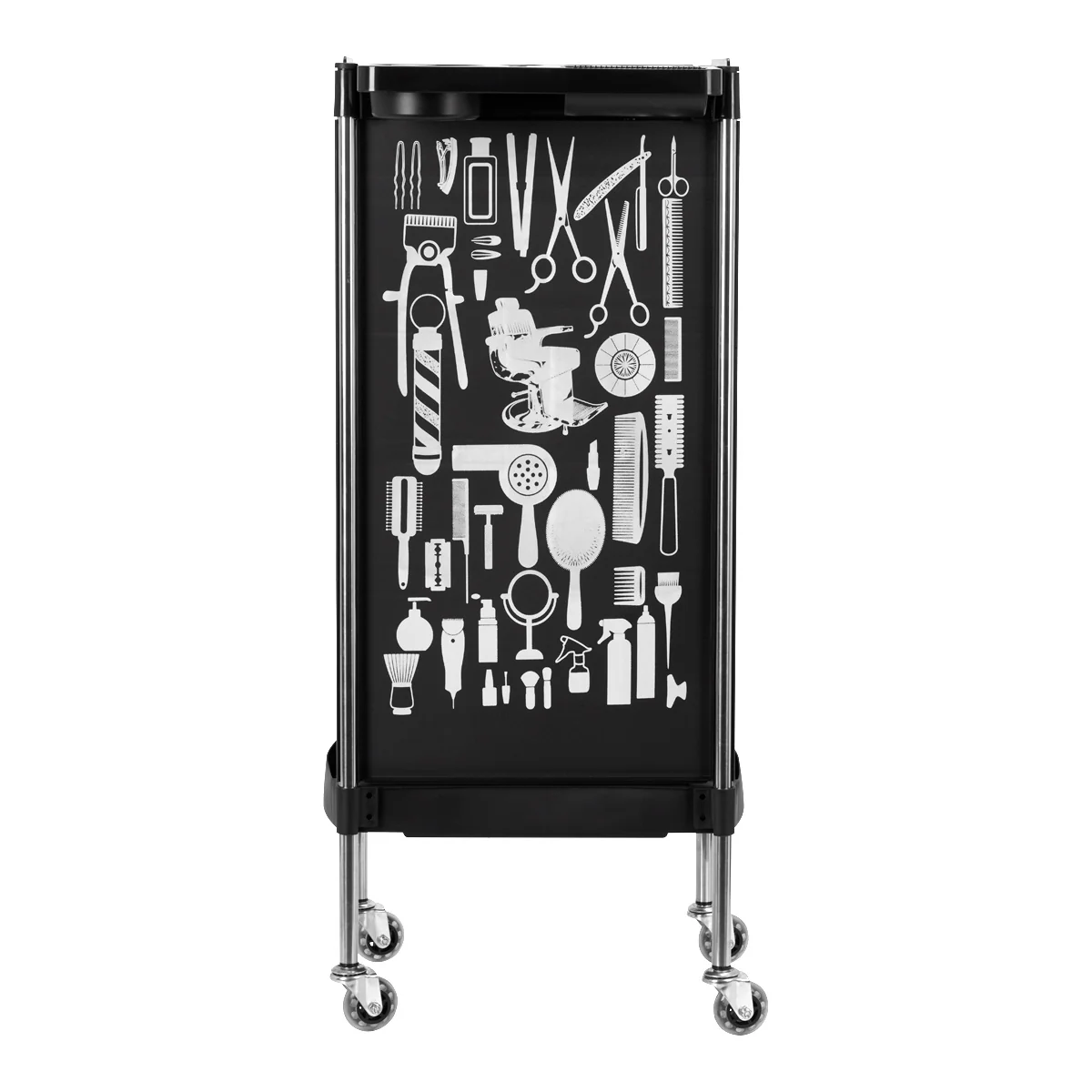 GABBIANO HAIRDRESSER TROLLEY X11-9 BLACK GRAPHICS - Image 6