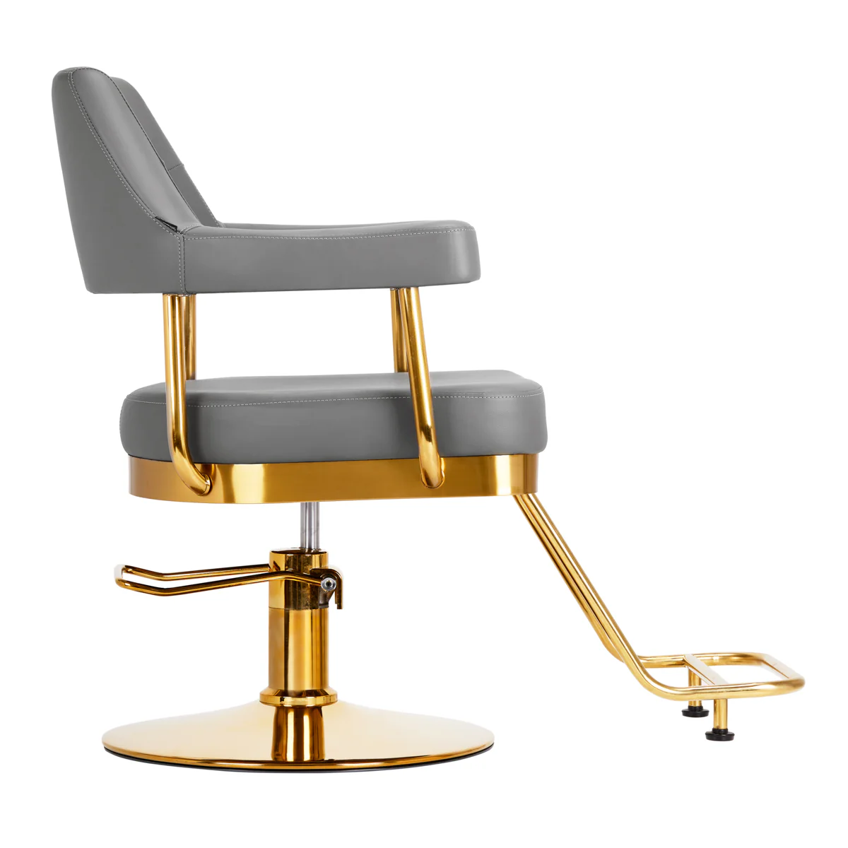 Gabbiano hairdressing chair Granda gold grey - Image 7