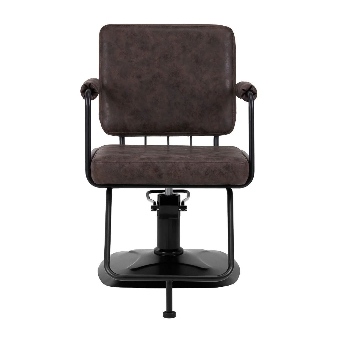Gabbiano Hairdressing Chair Katania Loft Old Leather Dark Brown - Image 2