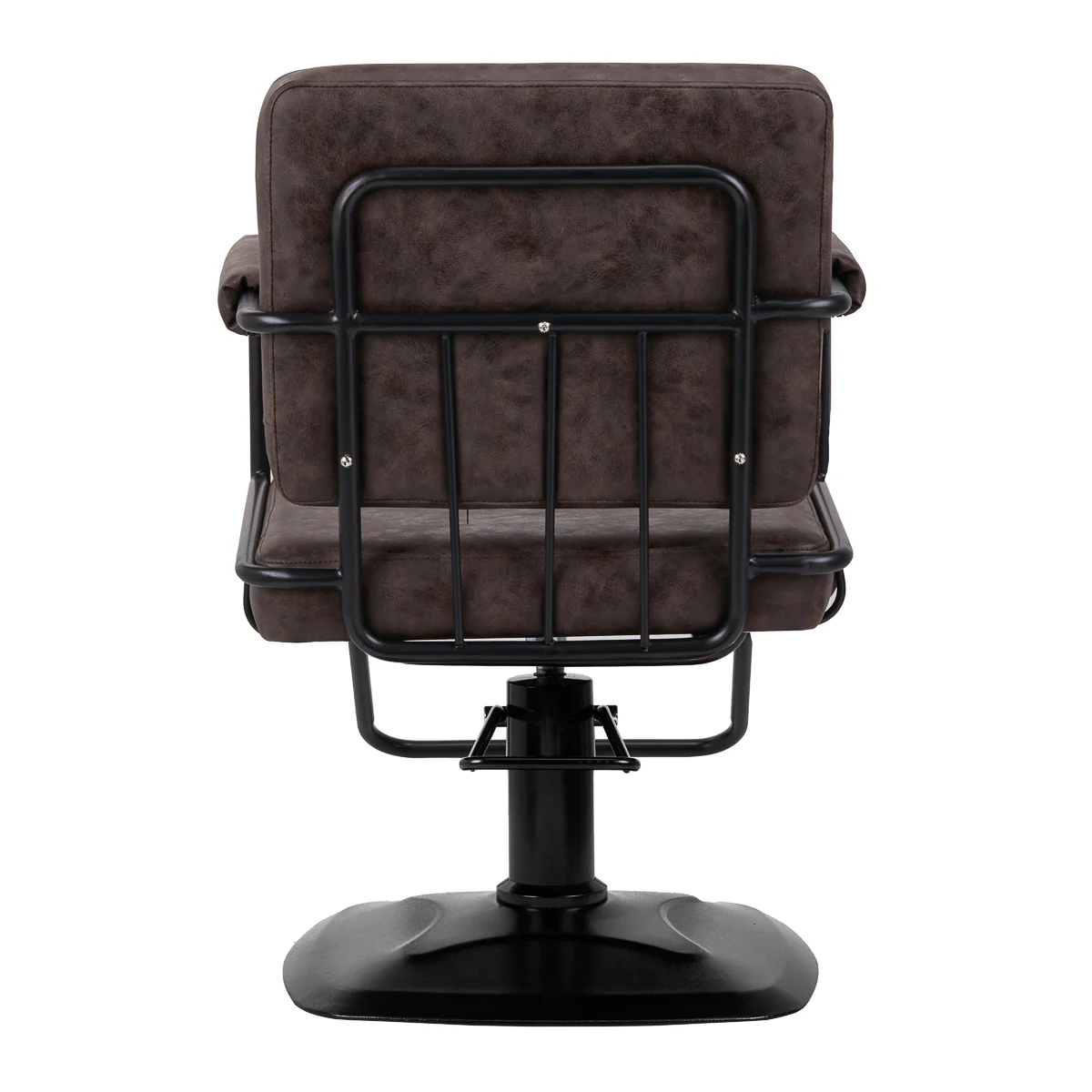 Gabbiano Hairdressing Chair Katania Loft Old Leather Dark Brown - Image 4