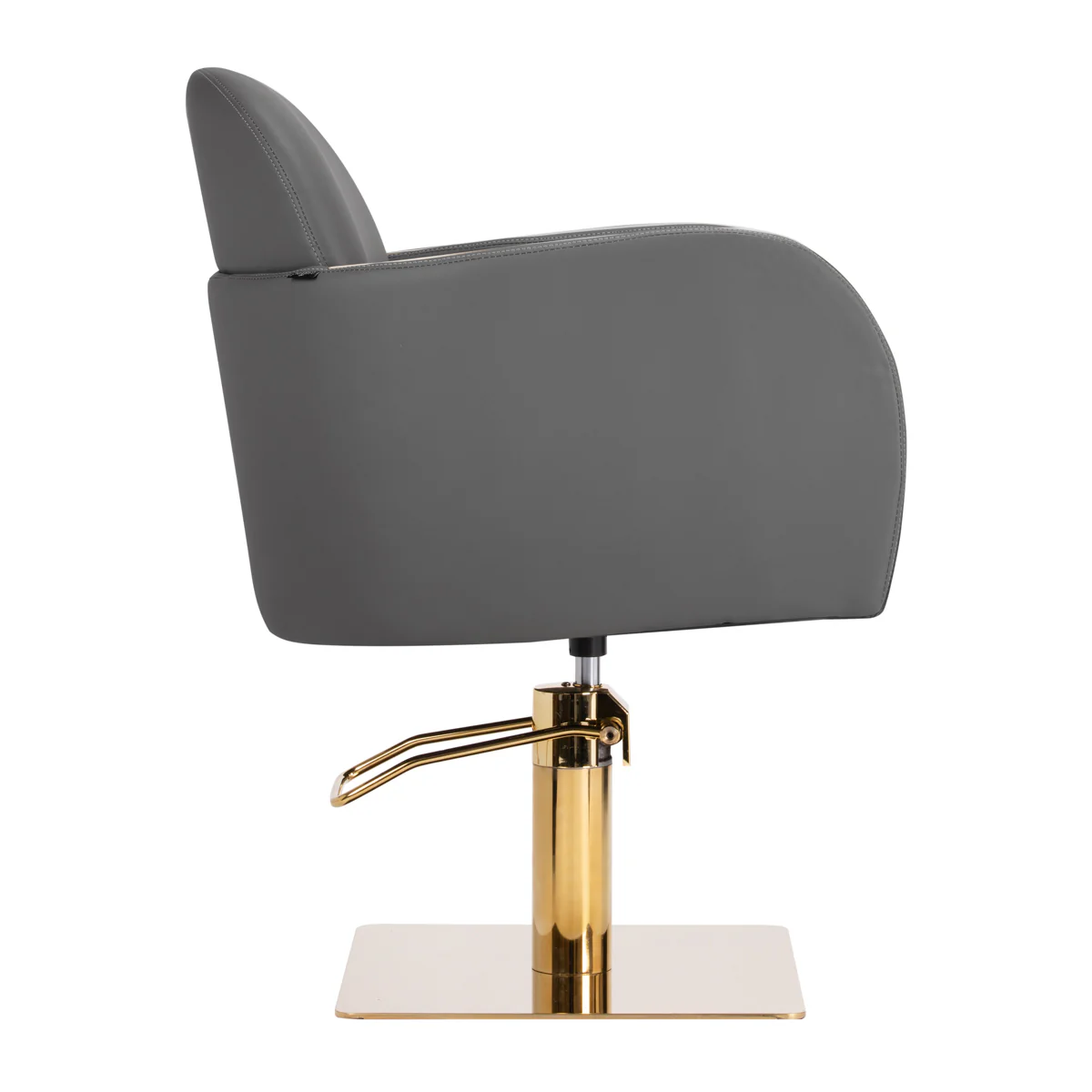Gabbiano hairdressing chair Malaga gold grey - Image 7