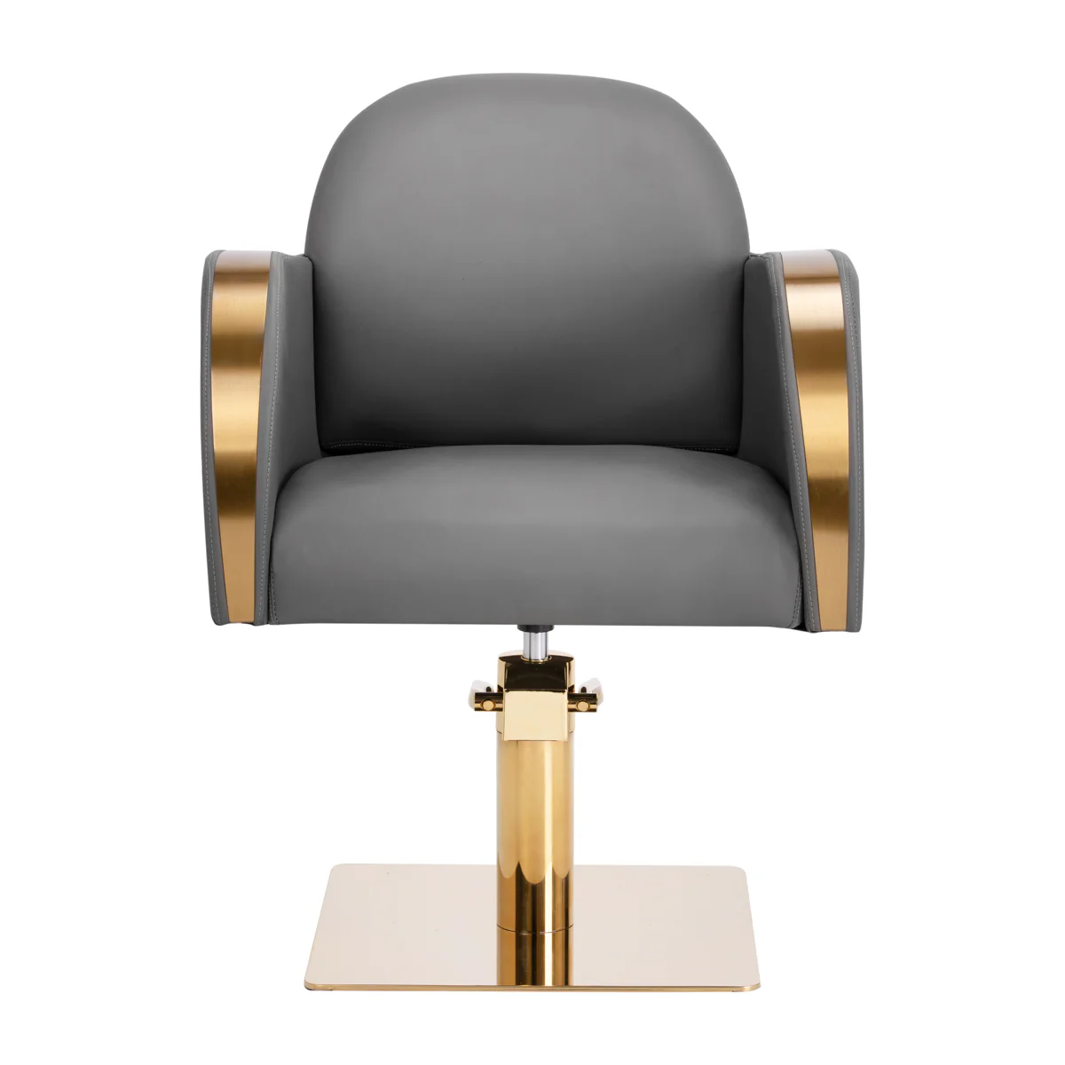 Gabbiano hairdressing chair Malaga gold grey - Image 8