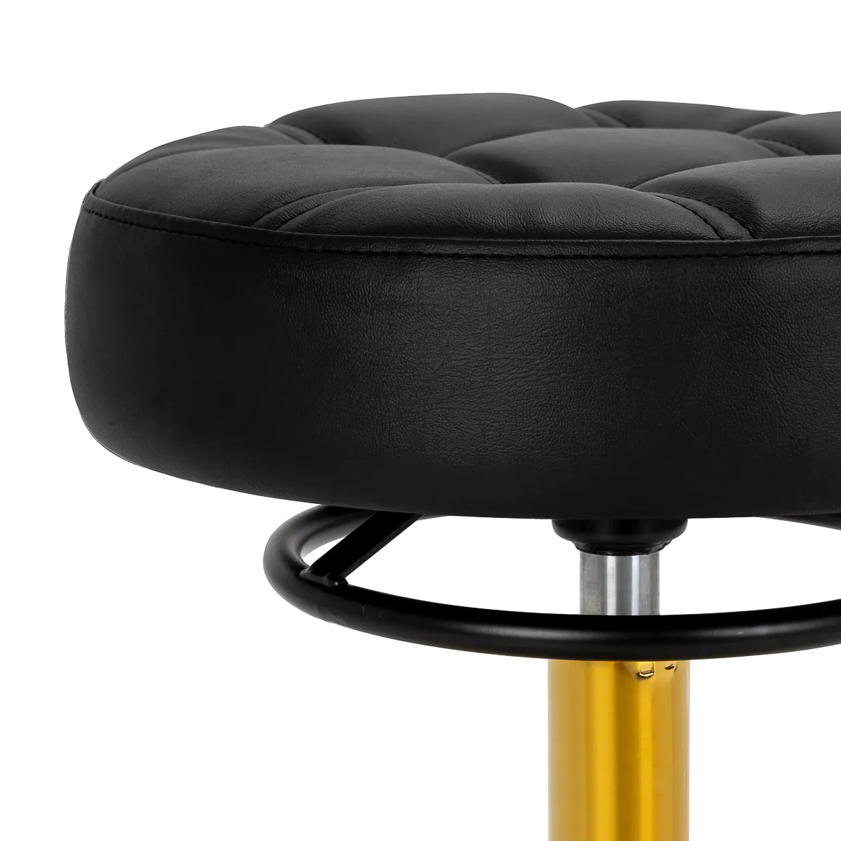 Gabbiano Hairdressing Stool Golden Black D054G - Image 4
