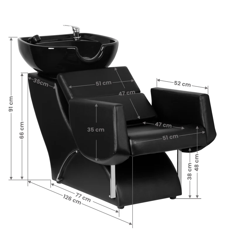 Gabbiano Santiago Hair Wash Unit Black - Image 2
