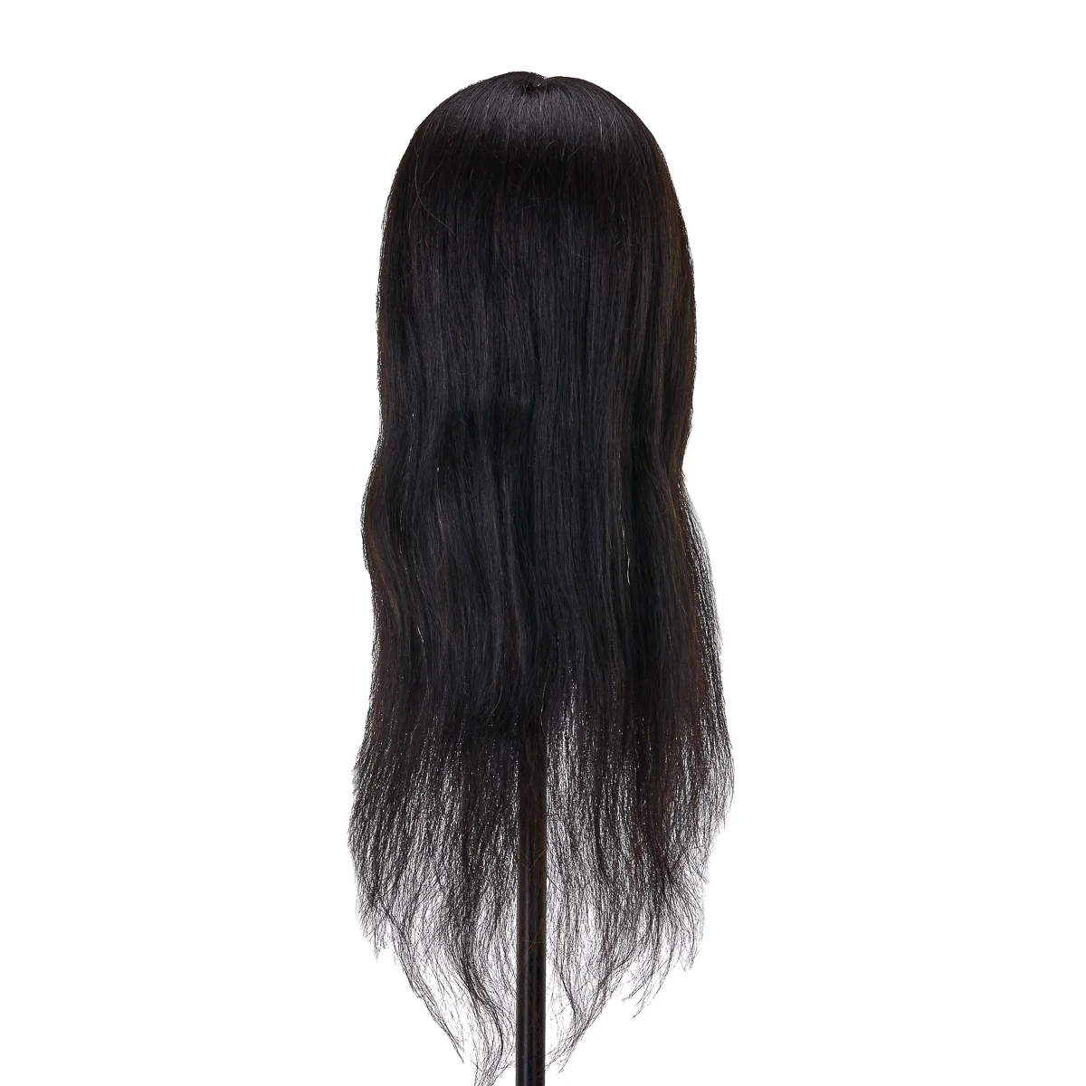 Gabbiano WZ1 Hairdressing Training Head, Natural Hair, Colour 1#, Length 20" - Image 3