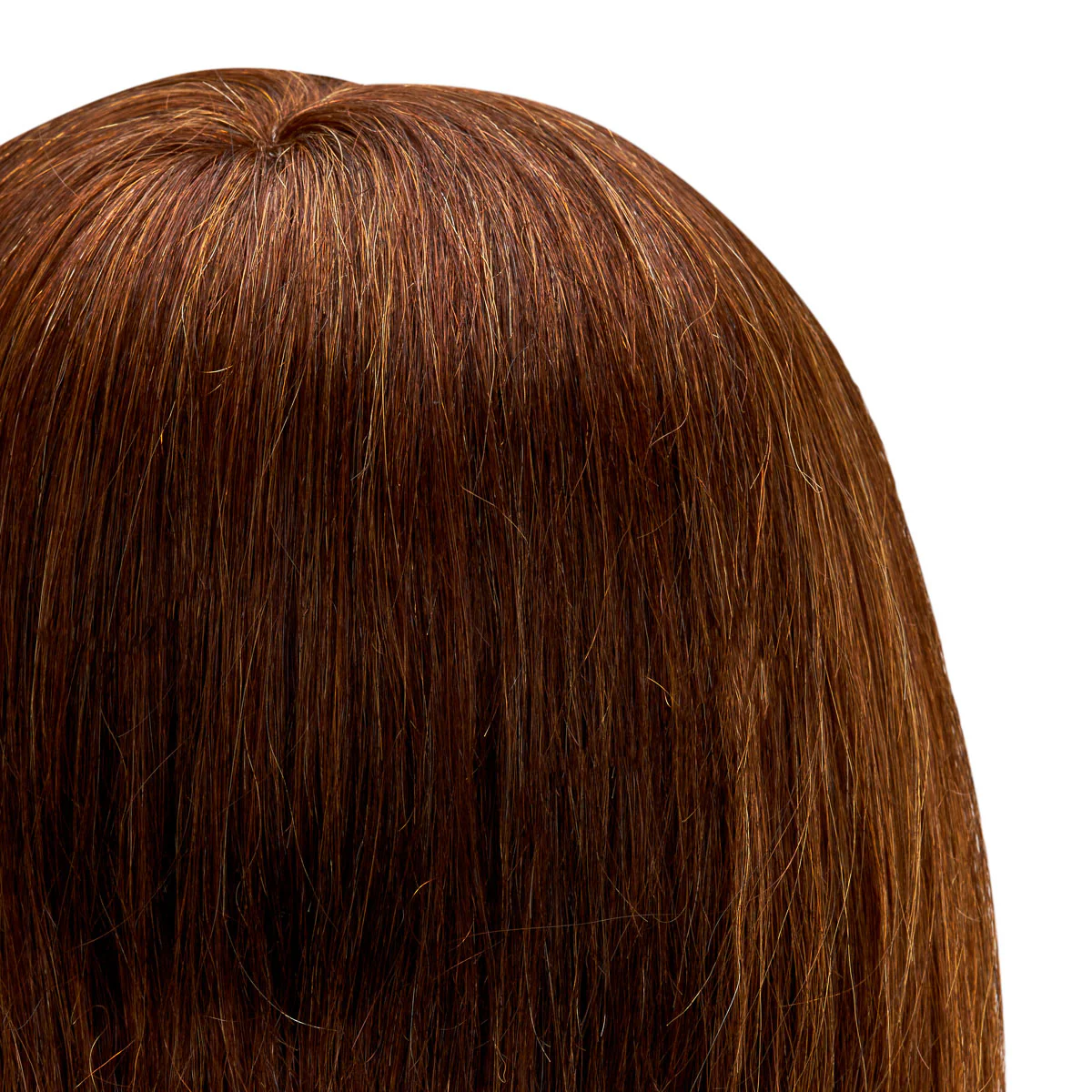 Gabbiano WZ1 Hairdressing Training Head, Natural Hair, Colour 4#, Length 20" - Image 2