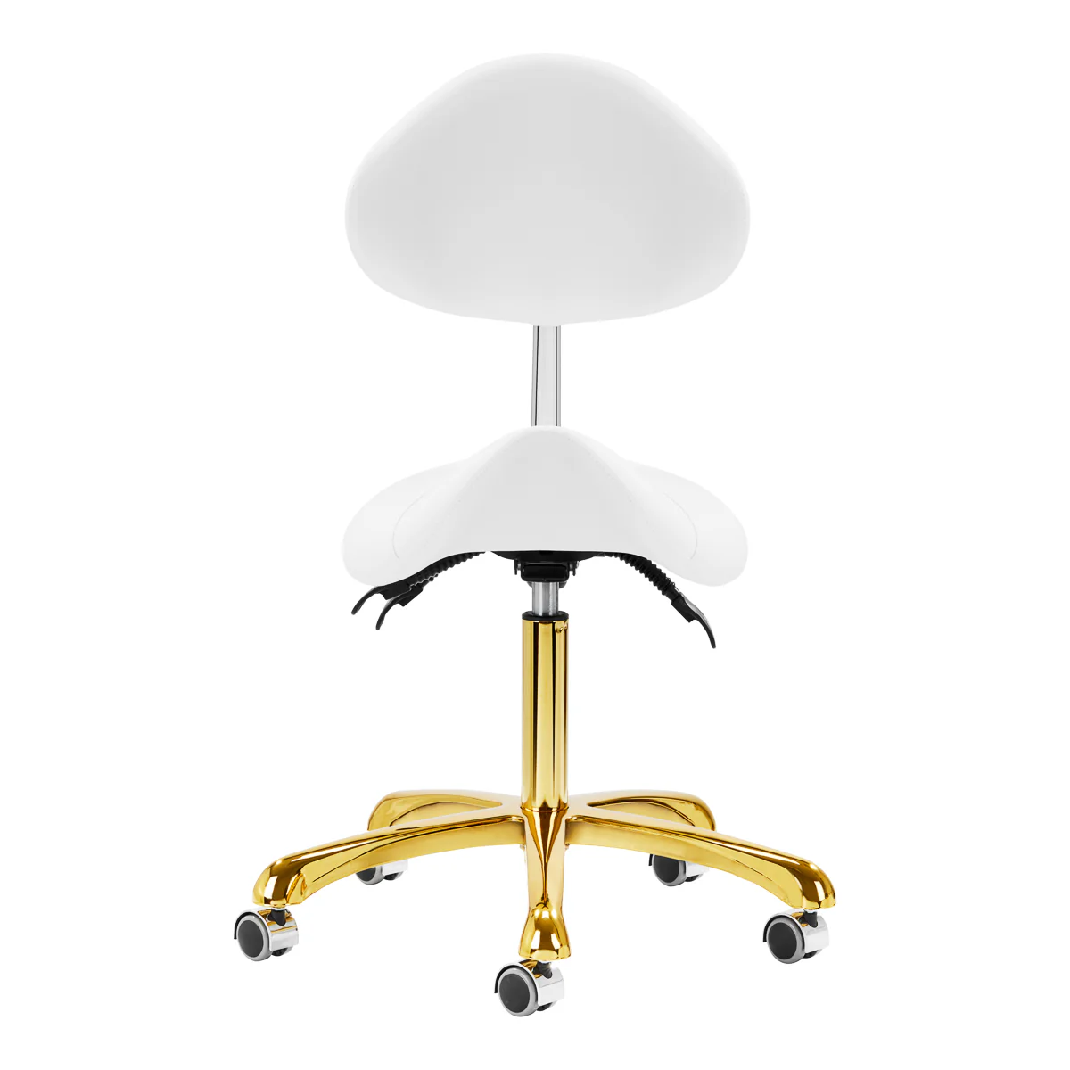 Giovanni Cosmetic Stool 1004 Gold White - Image 2