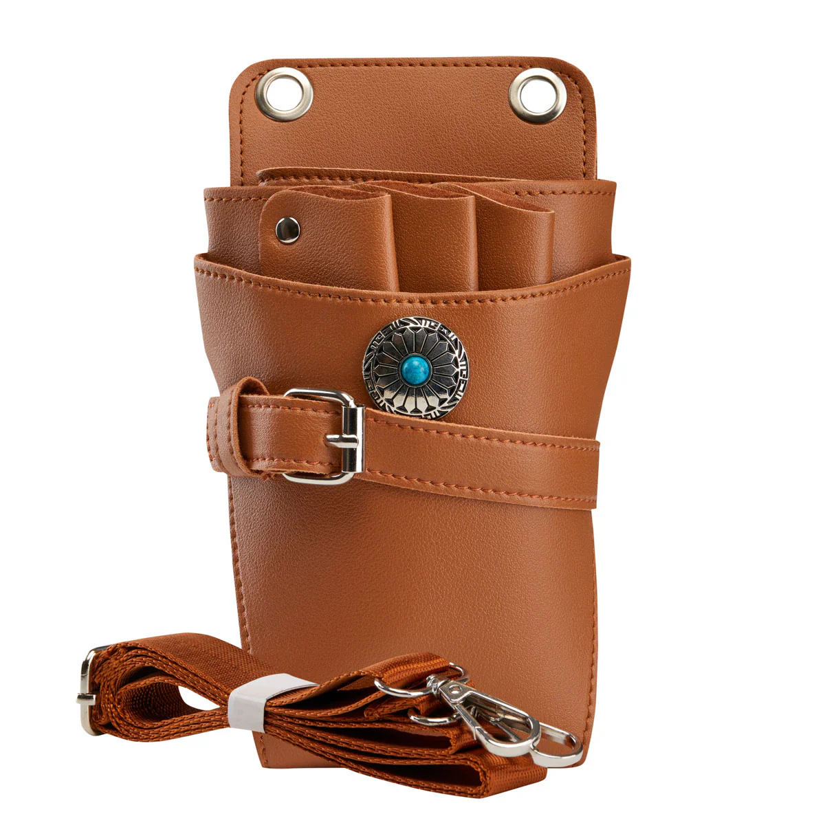 ACTIVESHOP HOLSTER BELT FOR HAIR SCISSORS T14 BROWN - Image 5