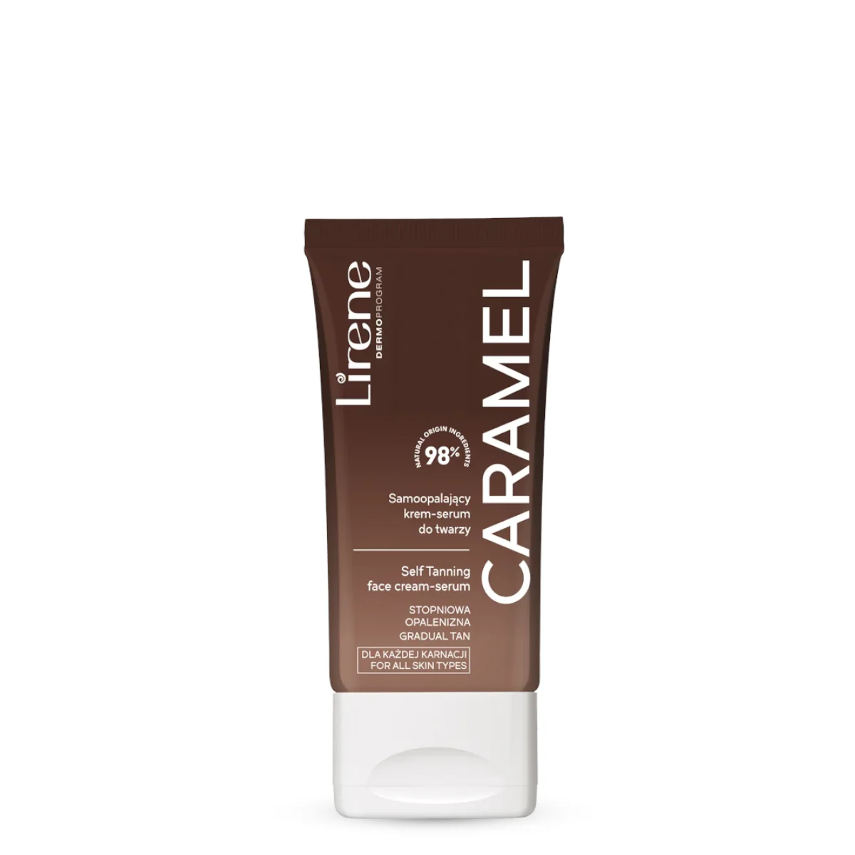 Lirene Perfect Tan Self-Taning Face Cream Serum Caramel - Image 2