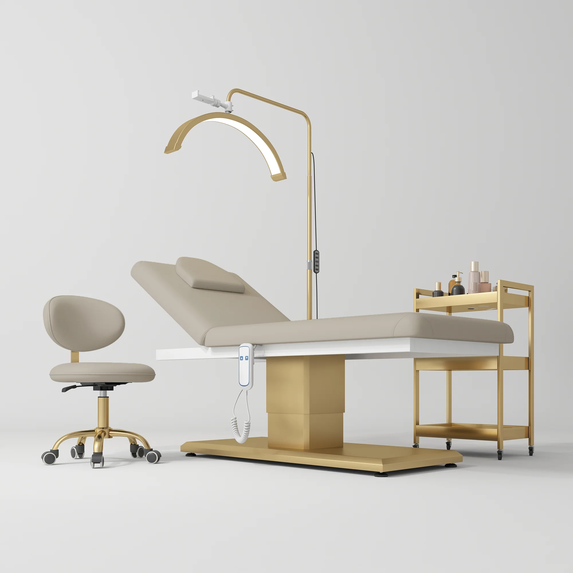 Manufakturo Chérie Premium Electric 4-piece Salon Set Stone Taupe