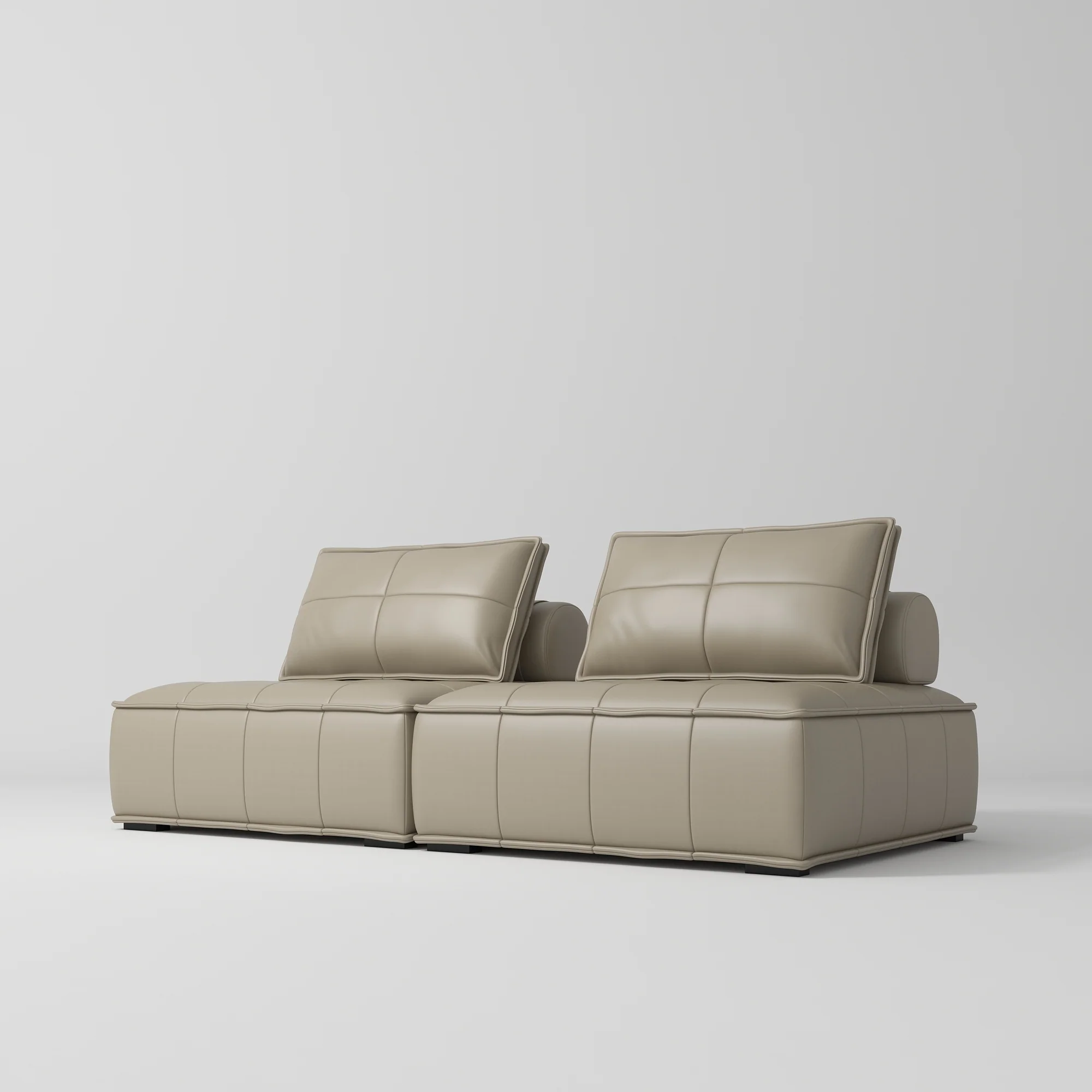 Manufakturo Complete Set 02 Reception Area - Chair & Sofa for Luxury Salon Waiting Area Brown - Image 5