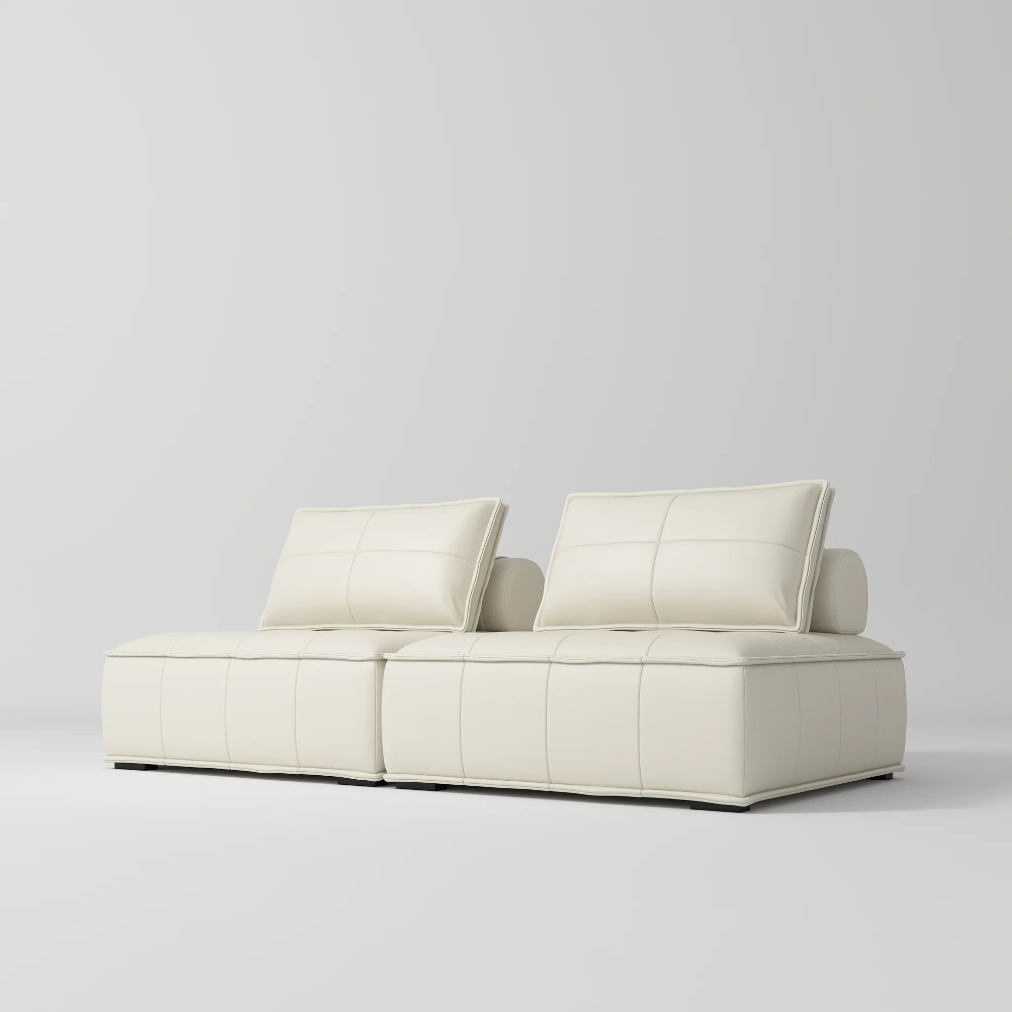 Manufakturo Complete Set 02 Reception Area - Chair & Sofa for Luxury Salon Waiting Area Creamy - Image 4