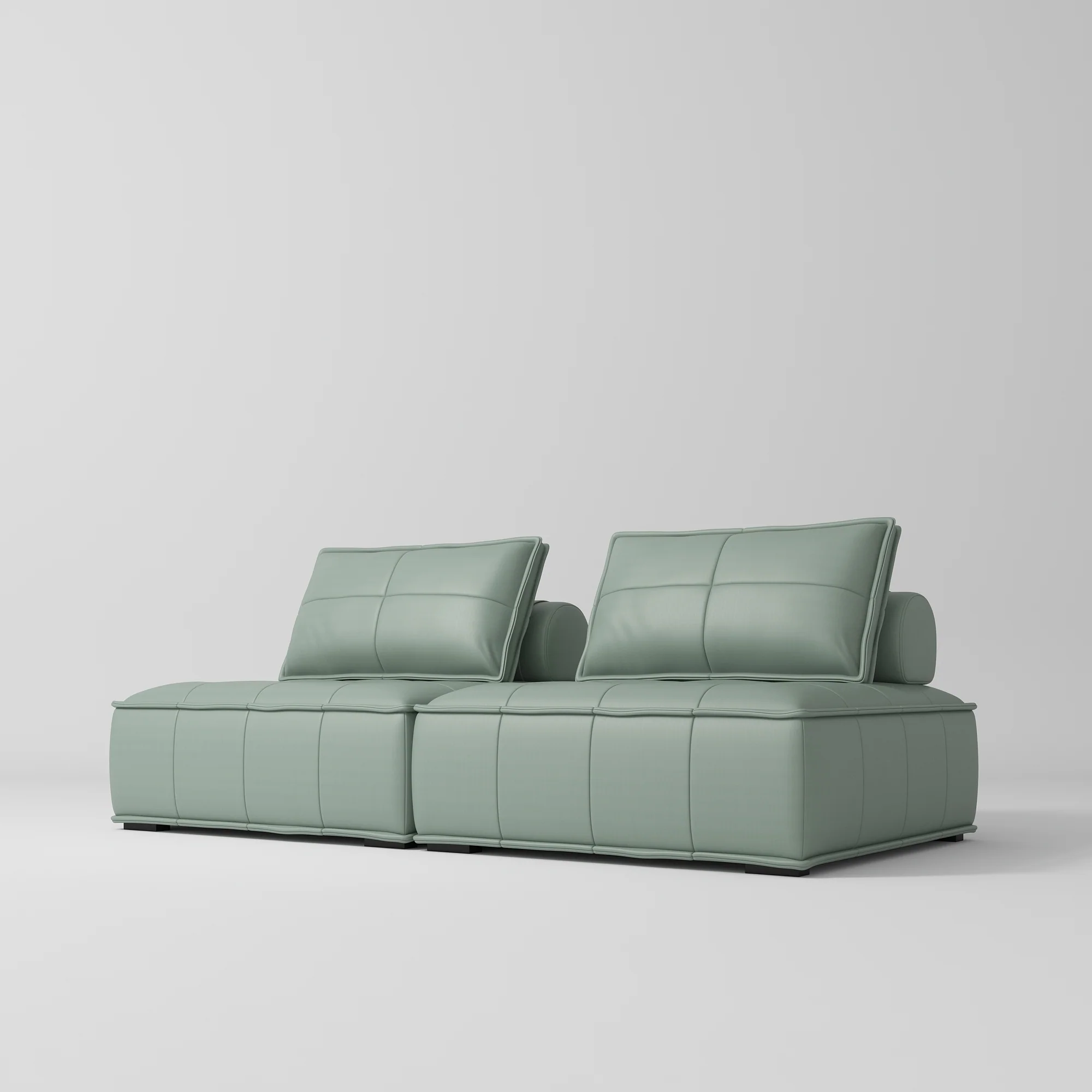 Manufakturo Complete Set 02 Reception Area - Chair & Sofa for Luxury Salon Waiting Area Olive - Image 4