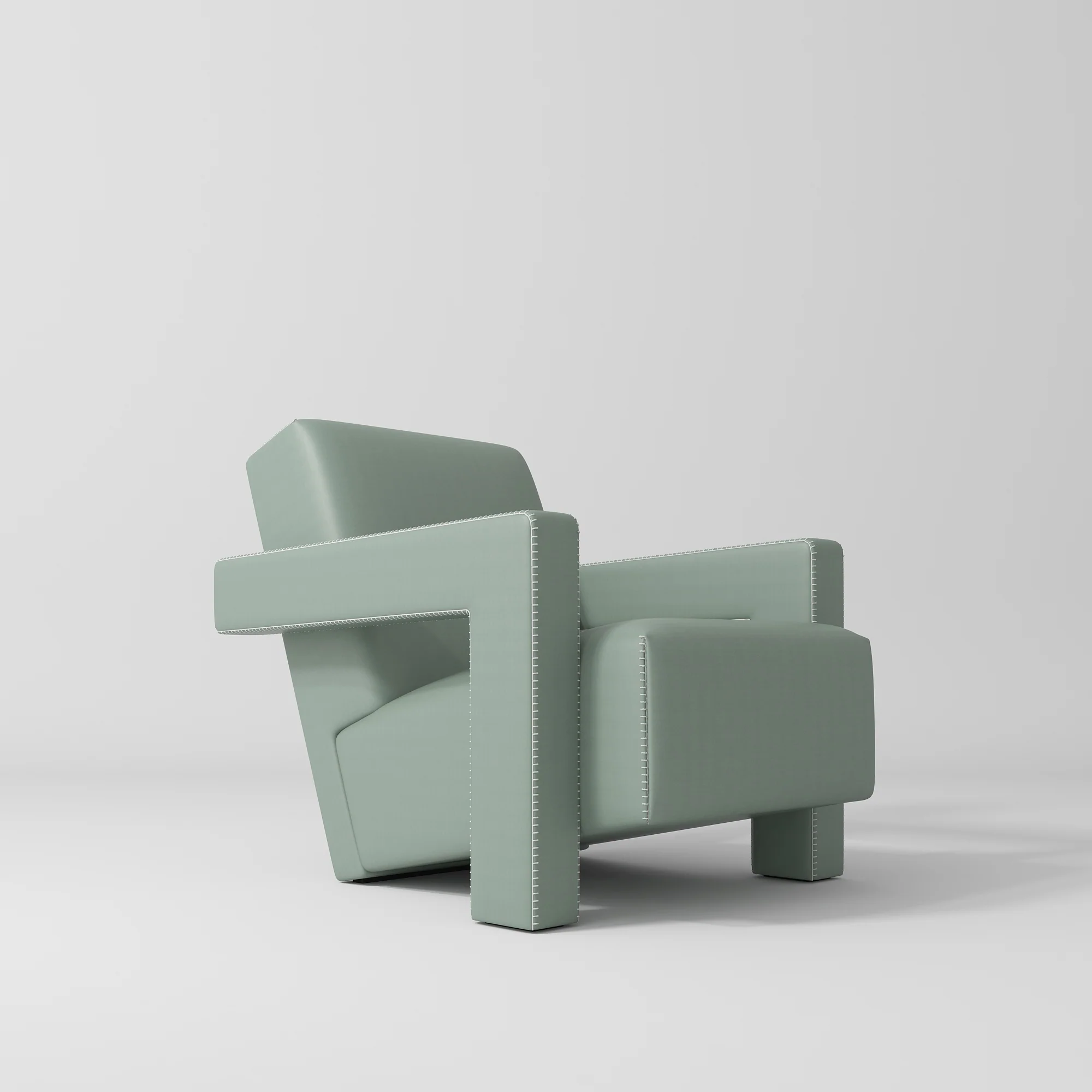 Manufakturo Luxury Lenné Reception Chair - Modern Accent for Salon Waiting Area Olive