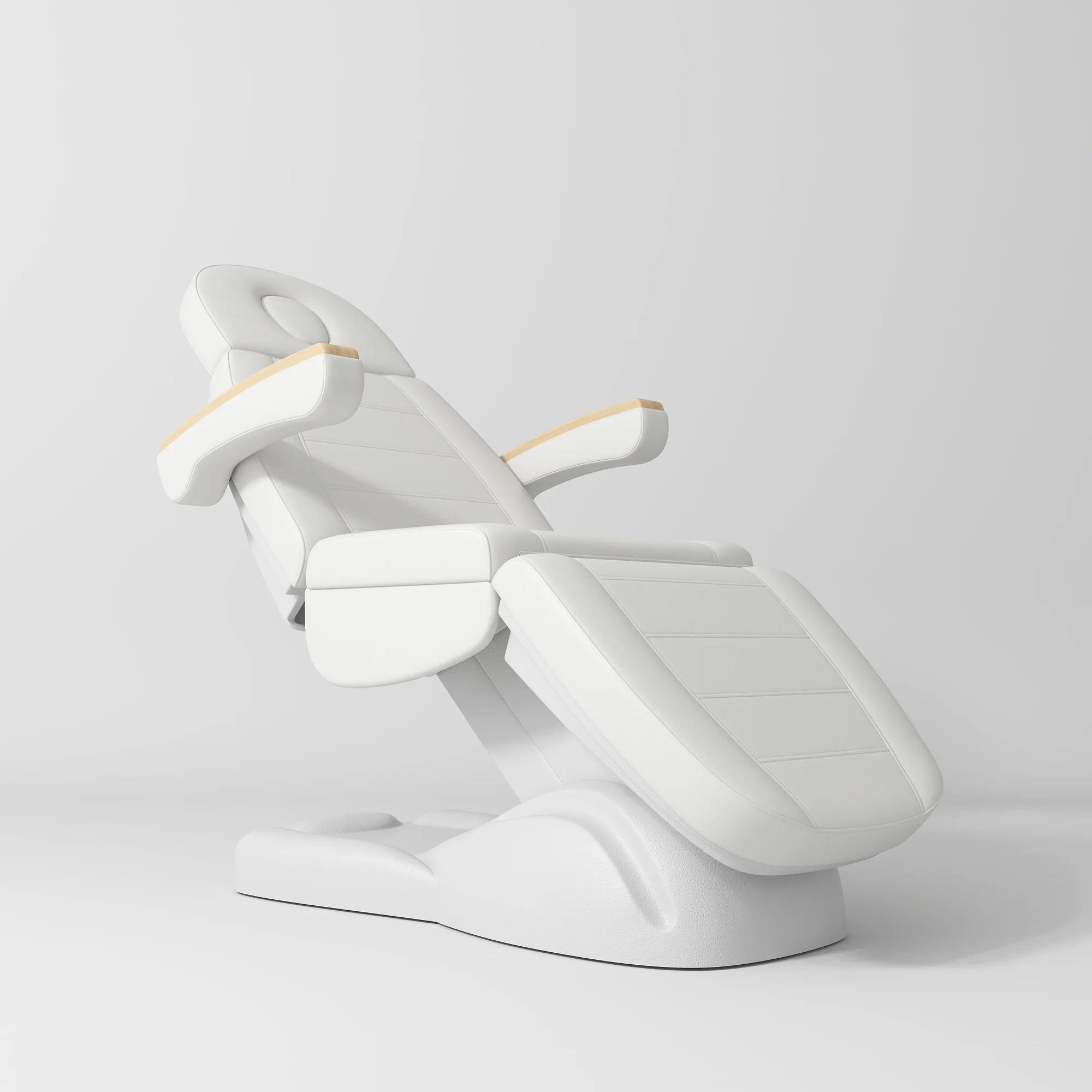 Manufakturo Grace White The Complete Salon Set - Beauty Bed, Chair, Moonlight & Trolley - Image 2