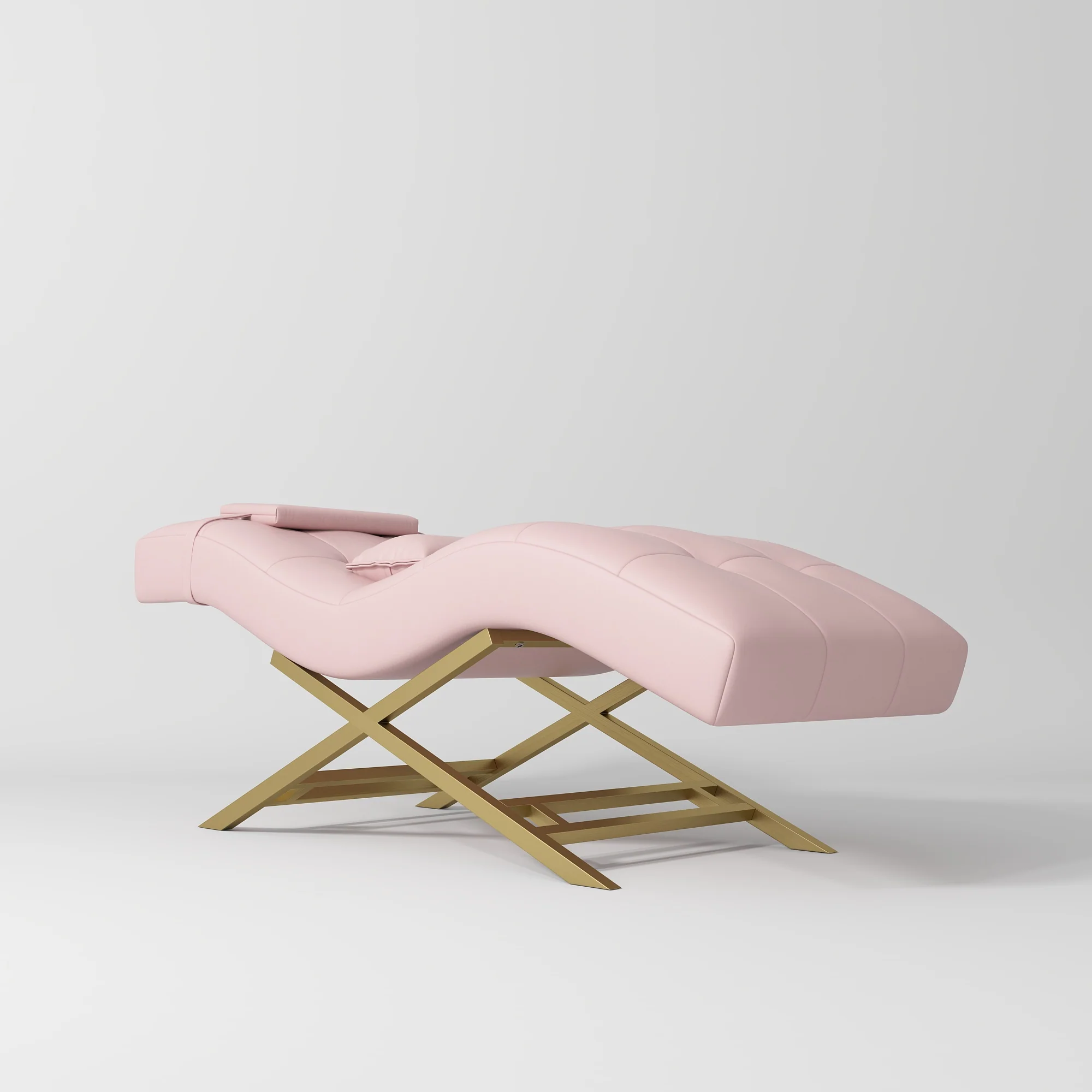 Manufakturo Majesty Lash Bed - Adjustable Headrest Bare Blush