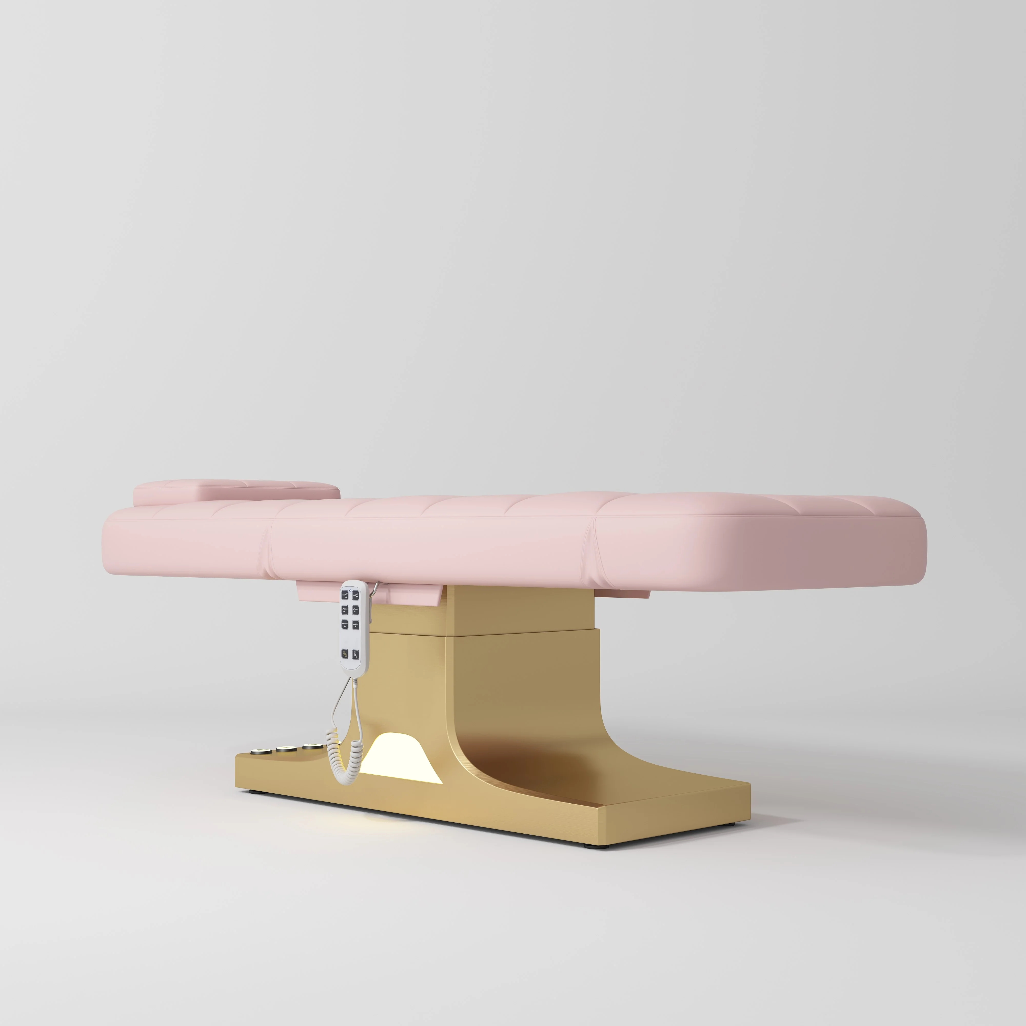 Manufakturo Saphir version A Luxury Electric Lash Beauty Bed - Hand & Foot Controls Bare Blush - Image 2